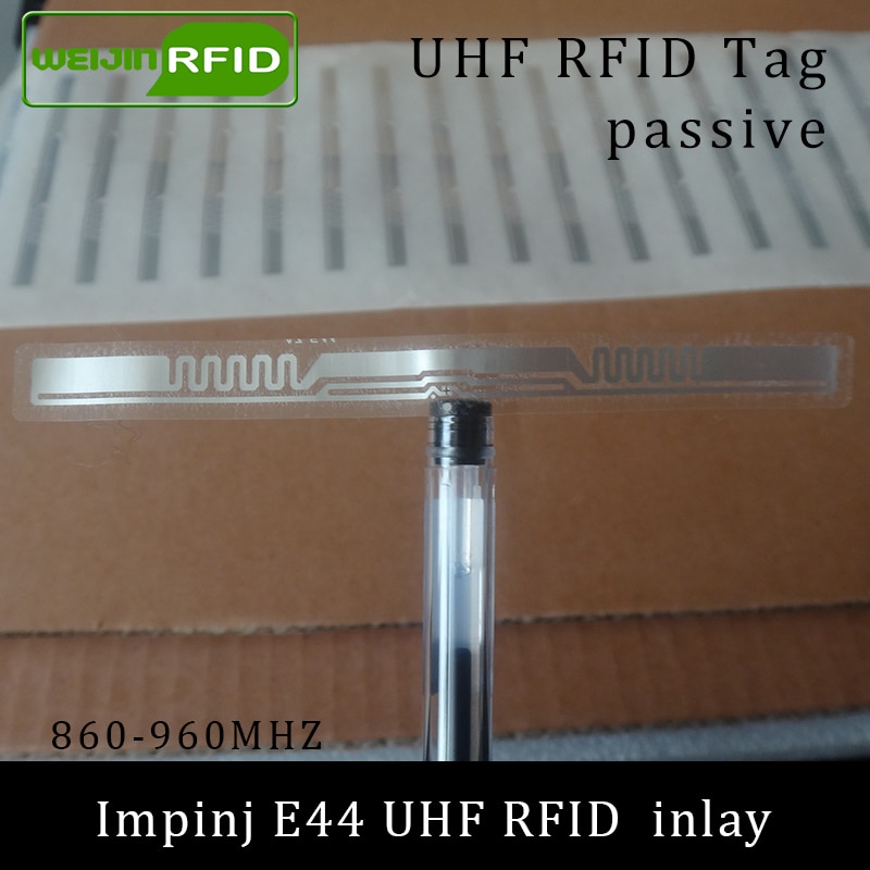UHF RFID tag Impinj E44 dry inlay 915mhz 900mhz 868mhz 860-960MHZ EPCC1G2 ISO18000-6C smart card passive RFID tags label