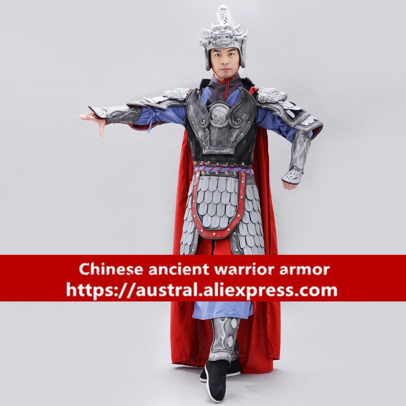 Ancient chinese armor film television warrior armor cos performance Patrol uniform God of War zhao yun Tabard Studio clothing