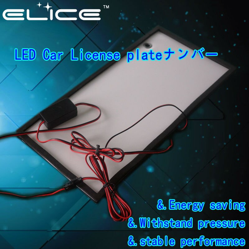 2016 ELICE 300pcs Hotsale LED license plate with inverter for car use to Japan ,white color free shipping