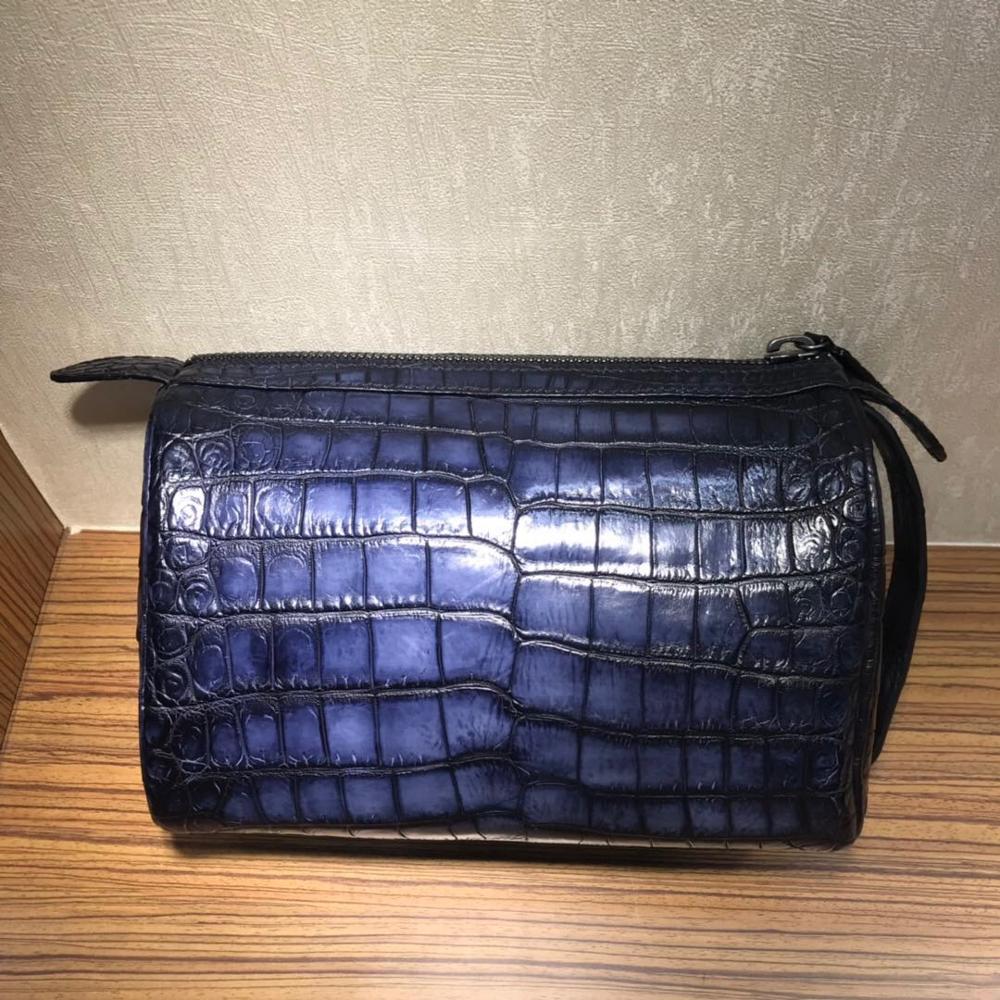 seetooluxury Crocodile Leather bags men bags makeup bag handbag women bags holder bag