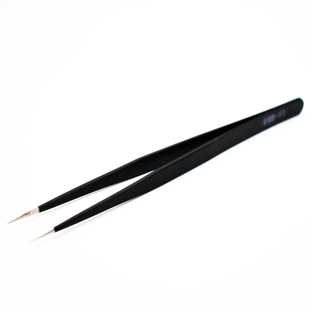 Anti-static Precision Tweezers Set Pinzas Pincet Stainless Steel ESD Tweezer Electronics Repair Tools