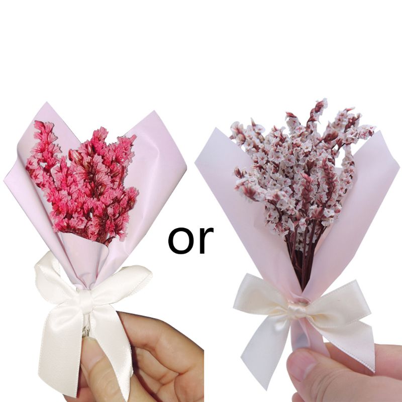 1PC 12cm Mini Flowers Glass Dried Flower for Wedding Home Decoration Photo Props DIY Craft Gifts