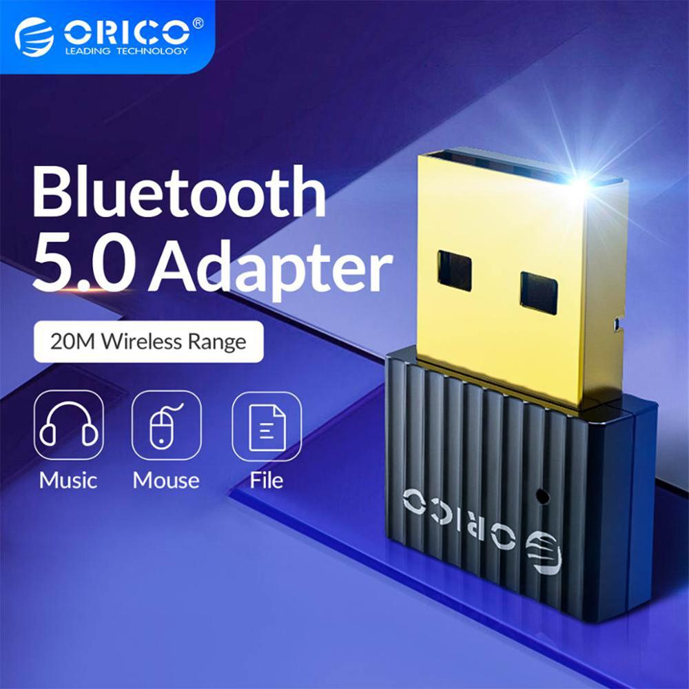 ORICO Mini Wireless USB Bluetooth Dongle Adapter 5.0 Bluetooth Music Audio Receiver Transmitter for PC Speaker Mouse Laptop