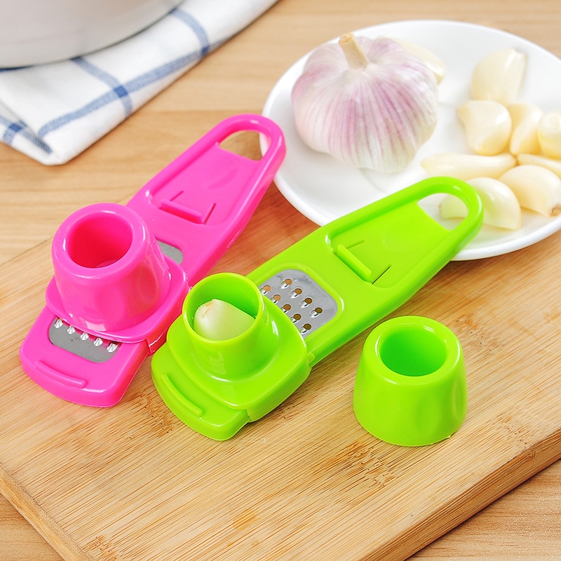 Multifunction Stainless Steel Pressing Garlic Press Peeler Grater Garlic Grinding Microplaner Planer Chopper Kitchen Tool