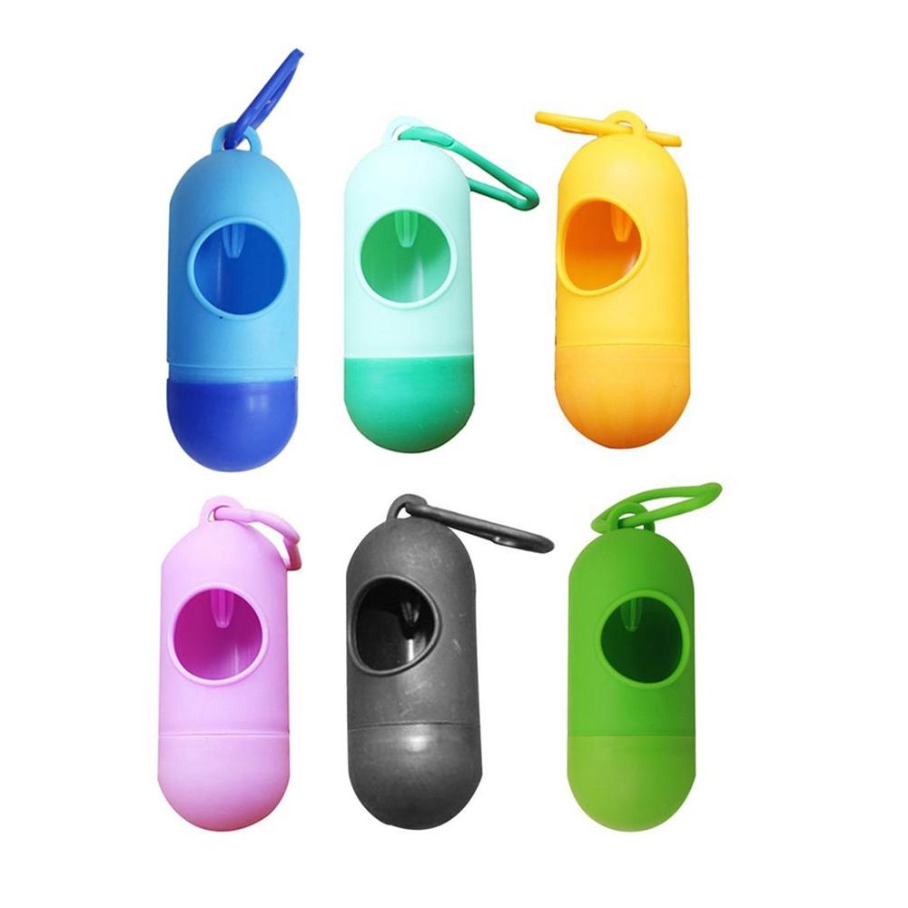 Disposable Plastic Garbage Trash Bags Cleaning Waste Bag Storage Rubbish Poop Bags Case Set Pill Shape Portable for Mommy Baby