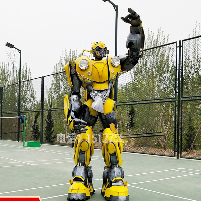 stage show event party Transformers Cosplay armors with led lights Voice changer Wearable Bumblebee Beetle Armor costume