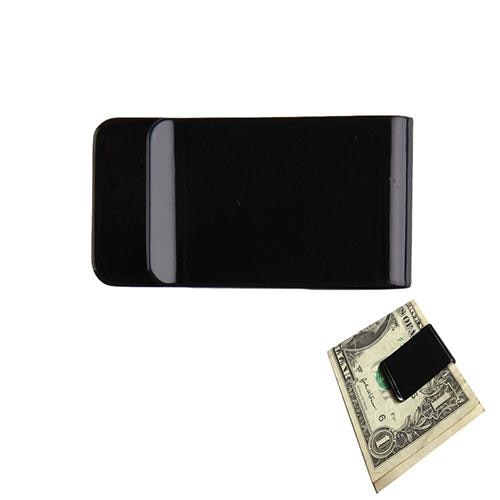 Stainless Steel Metal Money Clip Portable Balck Dollar Cash Clamp Holder Stainless Steel Bank Card ID Clip Business Banknote Fol