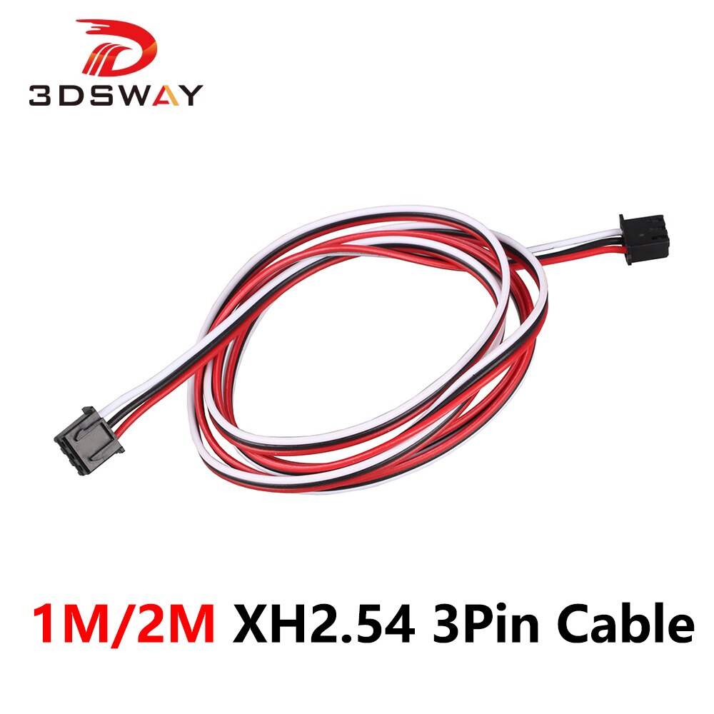 3DSWAY 3D Printer Parts 1M/2M XH2.54 3PIN Cable Endstop Mechanical Limit Optical Switch Connection Wire