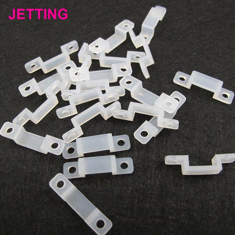 10Pcs Silicone LED Strip Holder Fixing LED Strips Light Clip For 12CM Width SMD 5050 5630 RGB Flexible LED Strip Lights