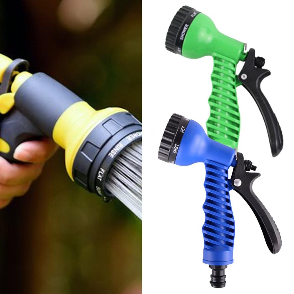 Household Seven-Function Water Gun High Pressure Explosion-Proof Garden Watering Cleaning Motor Vehicles Cleaning Gun Green/Blue