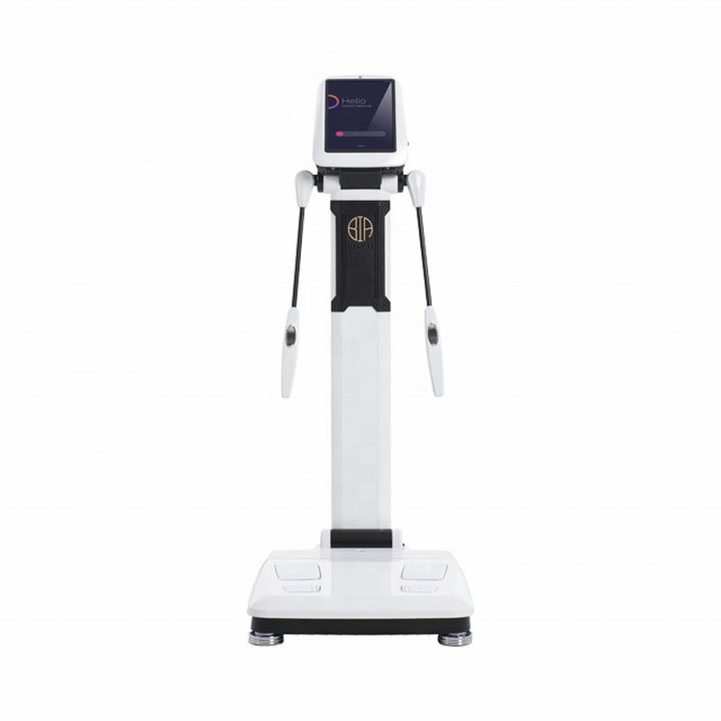 Vertical Auto Body Elements Analysis Manual Weighing Scales Beauty Care Weight Reduce Body BIA Composition Analyzer For Fitness