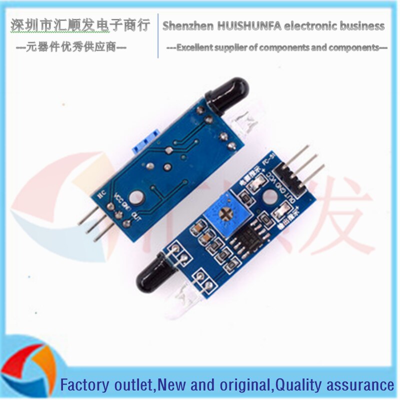 Infrared barrier module / obstacle avoidance sensor for obstacle avoidance trolley / black and white line recognition distance a
