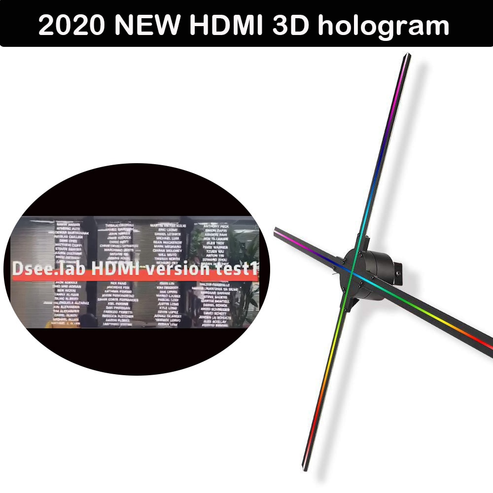 2020 new HDMI 3D HOLOGRAM LED FAN dseelab 65CM 65HDS Resolution 1024*1024 FOR HOLOGRAM LED FAN ADVERTISING DISPLAY HDMI OUTPUT