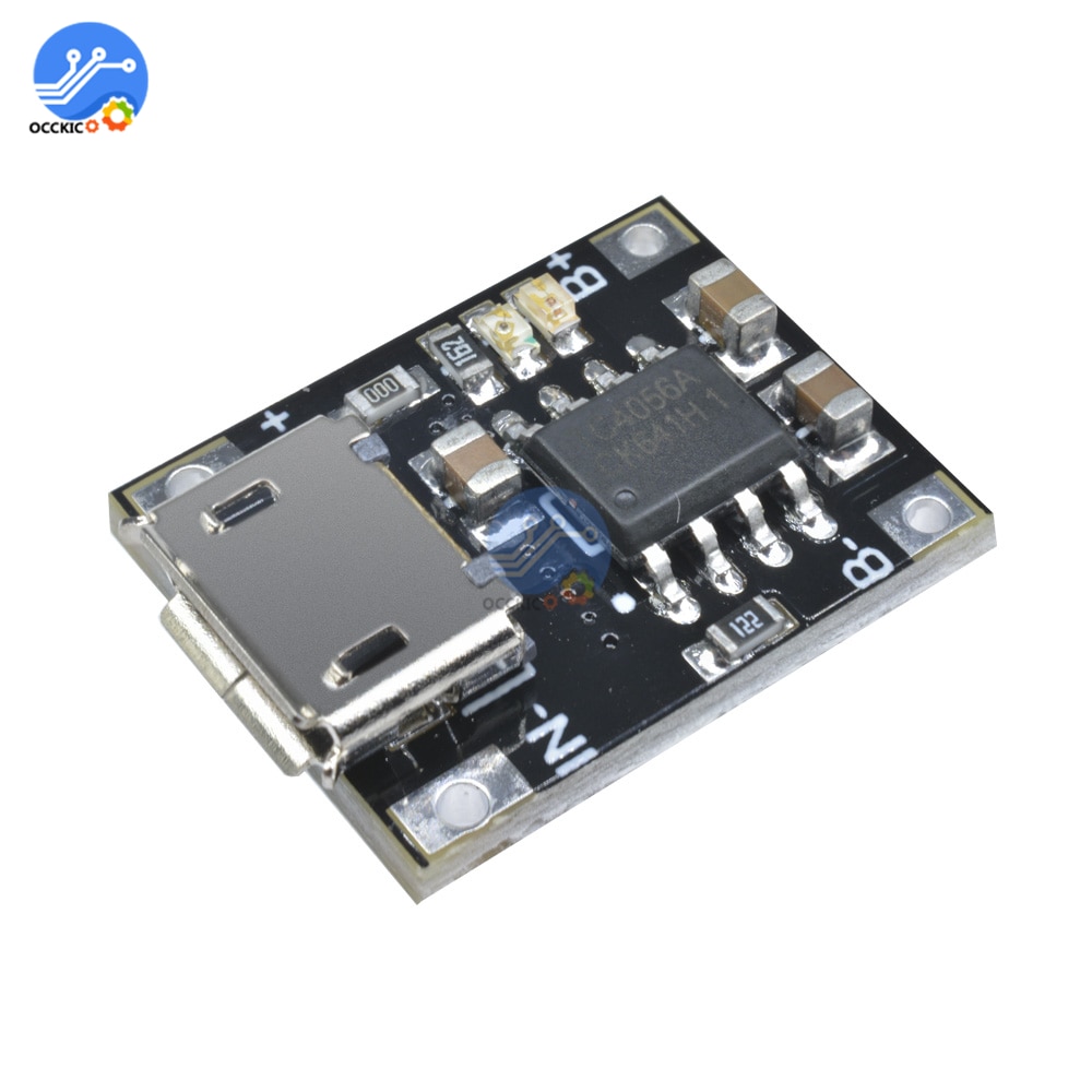 Micro USB 5V 1A 18650 TP4056 Lithium Battery Charger Module Charging Board With Battery reverse connection protection
