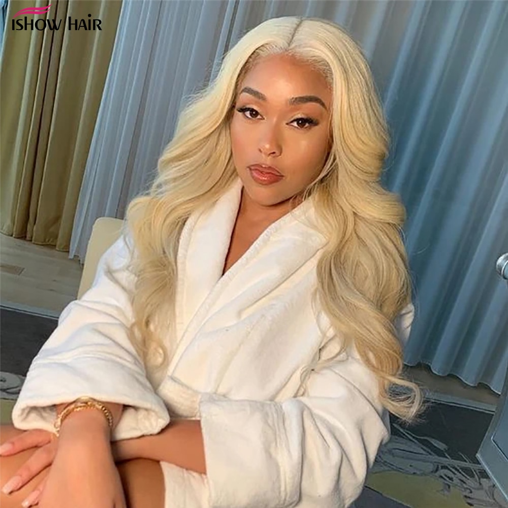 Ishow 613 Blonde Lace Front Wig 13x4 Transparent Lace Frontal Wig Pre Plucked 28 30 Inch Brazilian Body Wave Human Hair Wigs