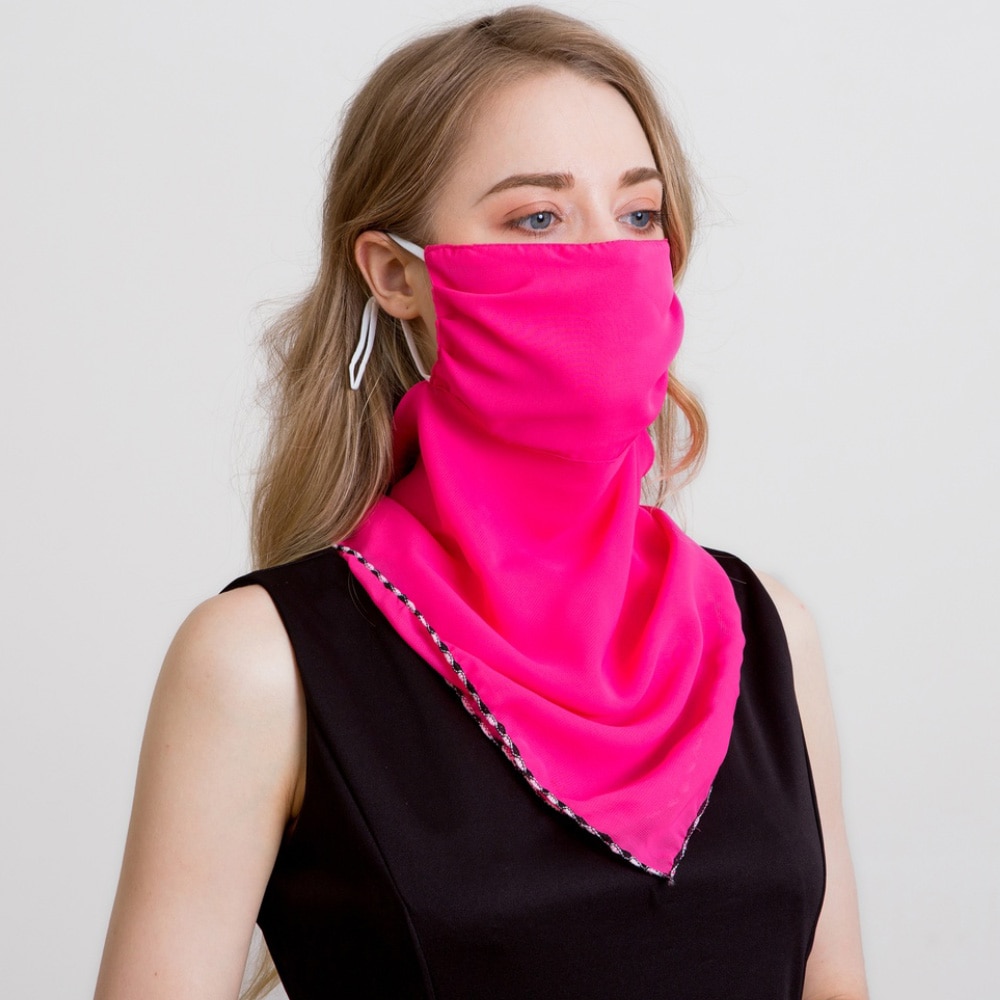 2020 new Bandana Chiffon scarf Women Brand Summer Wraps Floral fashion Neck Scarves