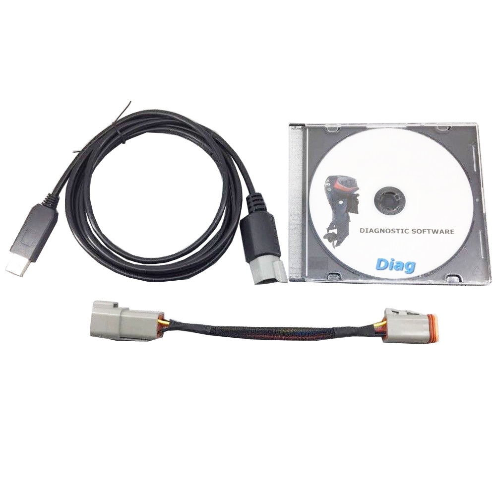 For Evinrude diagnostic USB Cable 2.5 meter for FICHT and ETEC + Bootstrap tool BRP P/N 586551