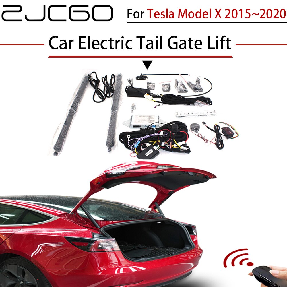 ZJCGO Car Electric Tail Gate Lift Trunk Rear Door Assist System for Tesla Model X 2015~2020 Original Car key Remote Control