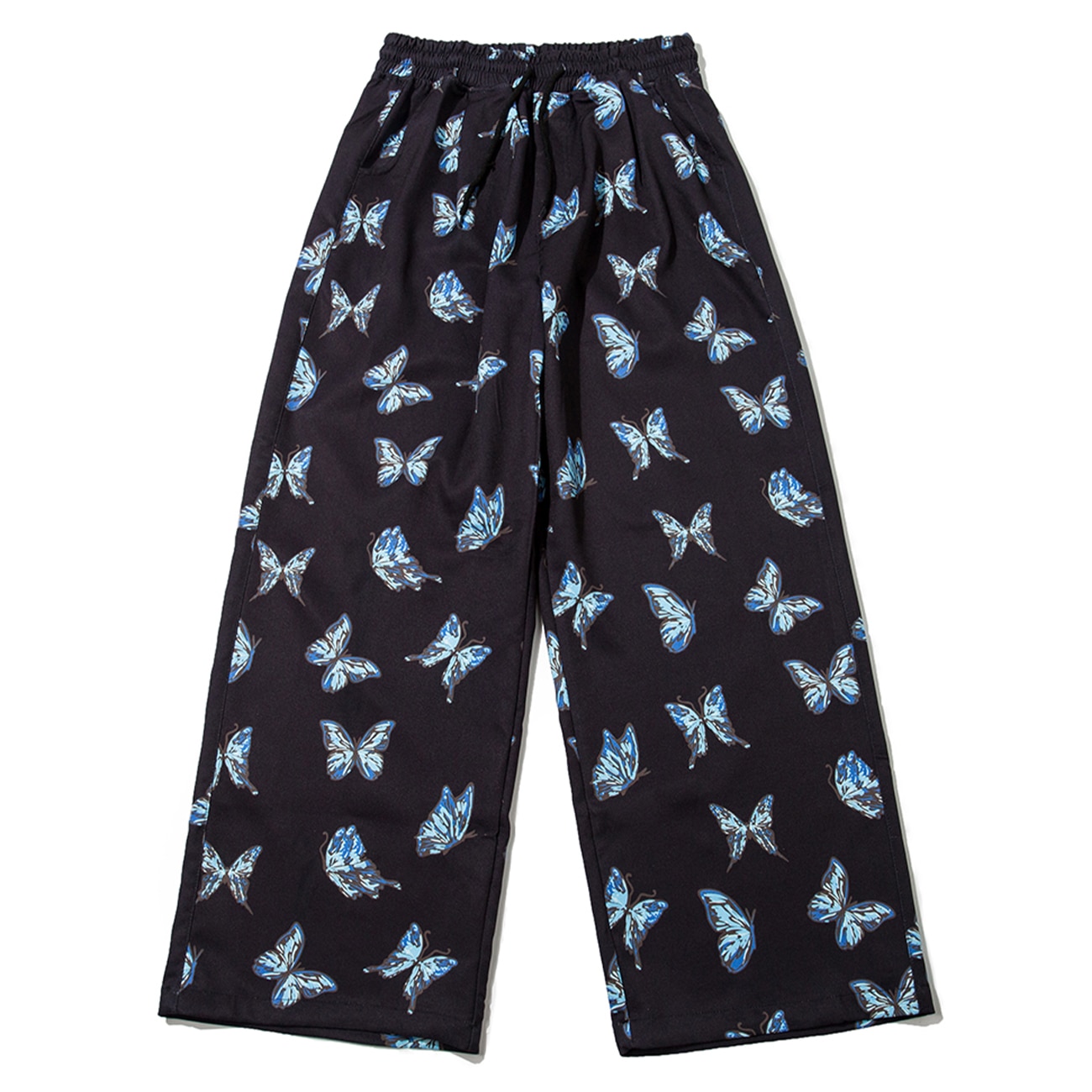 LACIBLE Hip Hop Streetwear Baggy Pants Men 2021 Autumn Bear Butterfly Print Sweatpants Harajuku Jogger Men Trousers Cotton