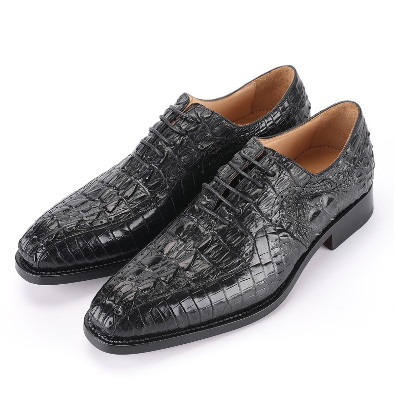 Thailand crocodile leather mens dress office shoes for business formal wear wear-resistant non-slip zapatos para hombre HOT sale