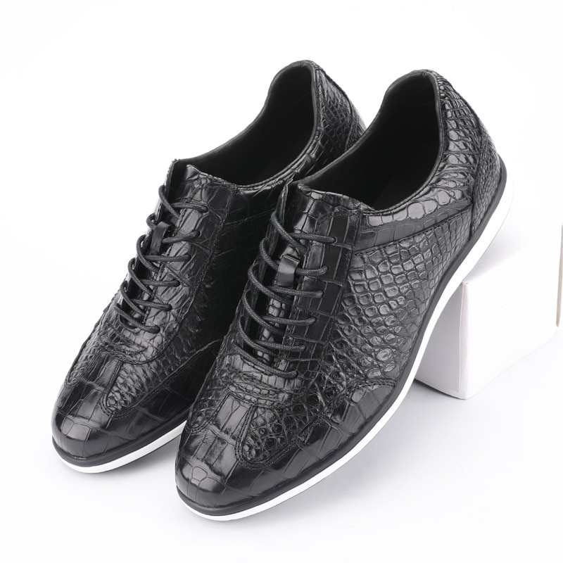 2020 Sale new crocodile leather sneakers men's casual wedding shoes zapatos de hombre men loafers chaussure homme free shipping