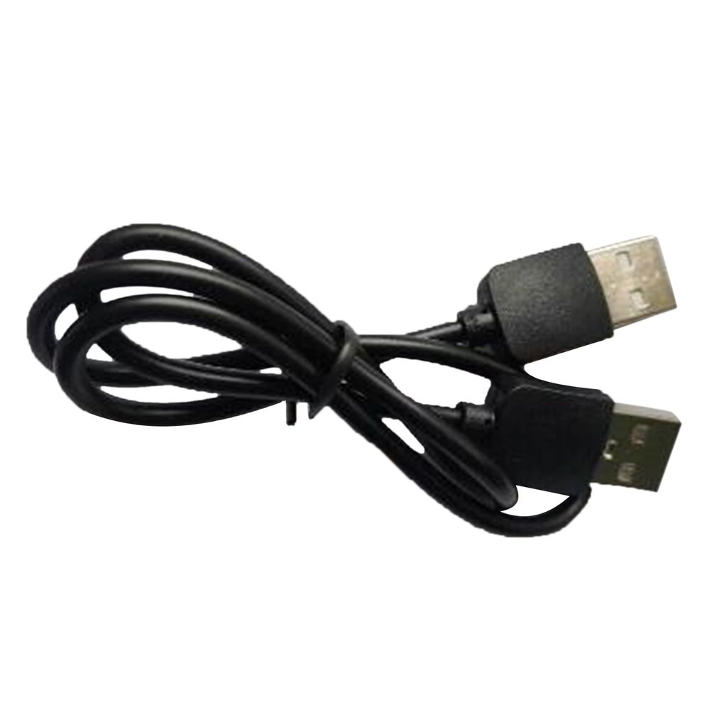 Black 400mm(L) USB 2.0 Male To Male Extension Connector Adapter Data Cable Cord Connectors For PC Smart Phone