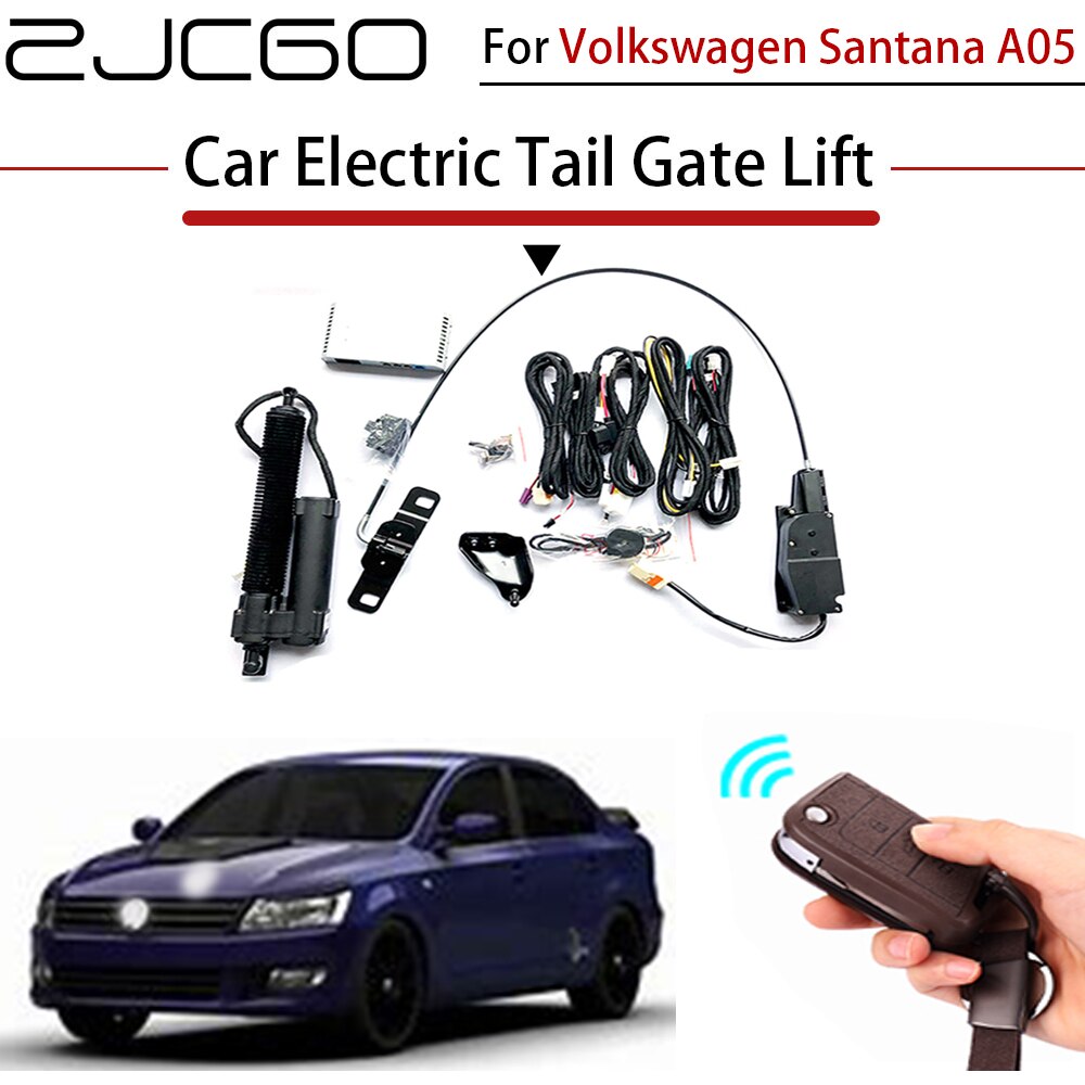 ZJCGO Car Electric Tail Gate Lift Trunk Rear Door Assist System for Volkswagen Santana A05 Original Car key Remote Control