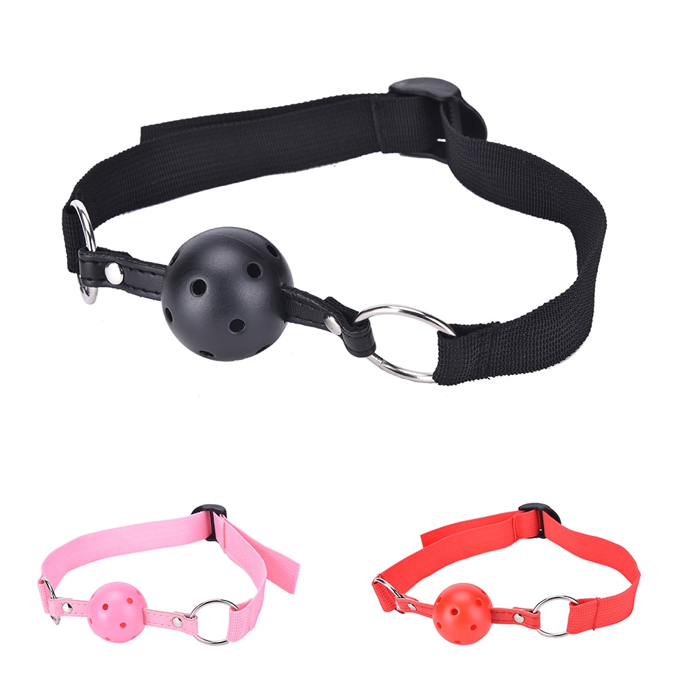 Exotic accessories Sex Open Mouth Gag Harness Oral Fixation Nylon Band Ball Gag Mouth Plug Adult Restraint Slave Bondage Sex Toy