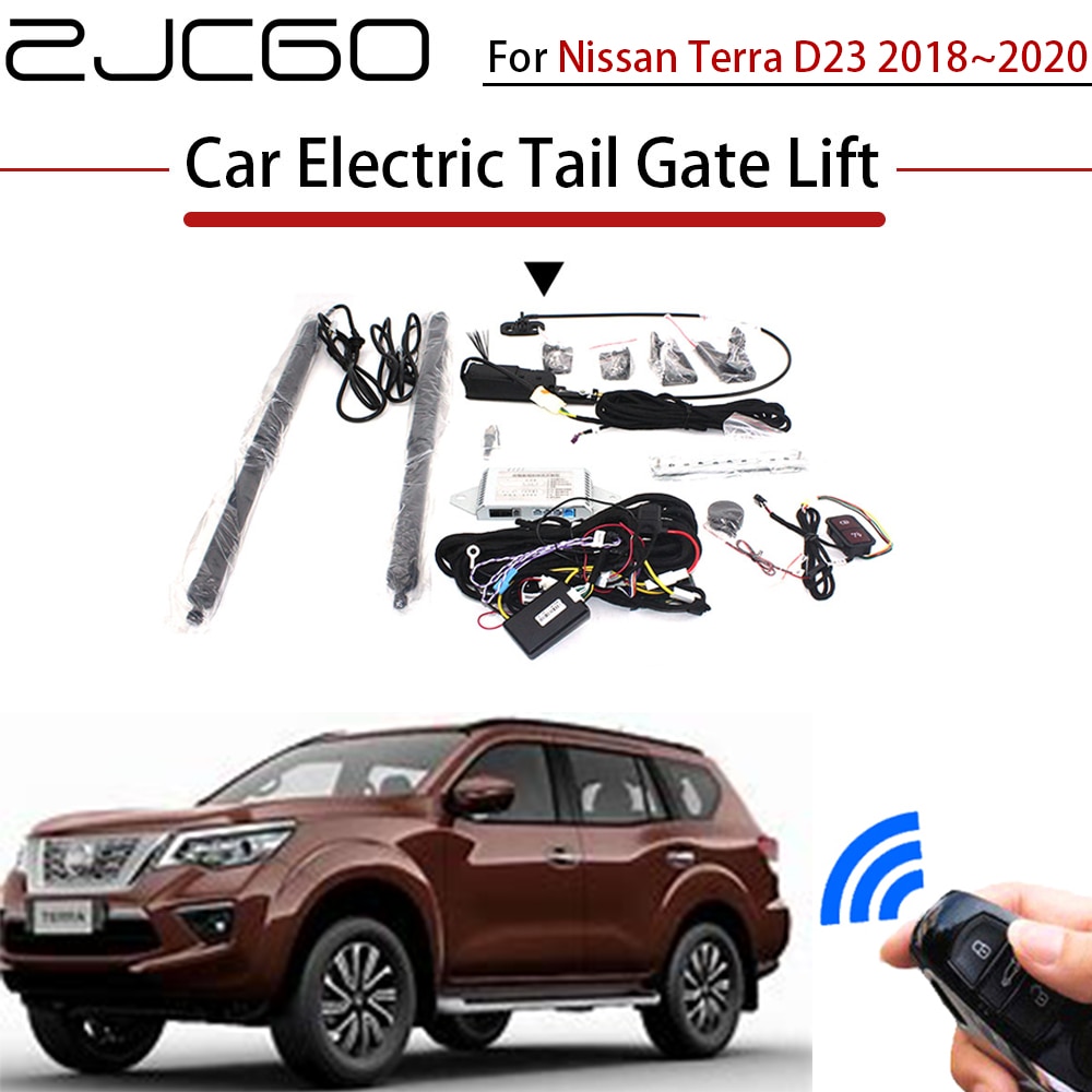 ZJCGO Car Electric Tail Gate Lift Trunk Rear Door Assist System for Nissan Terra D23 2018~2020 Original Car key Remote Control