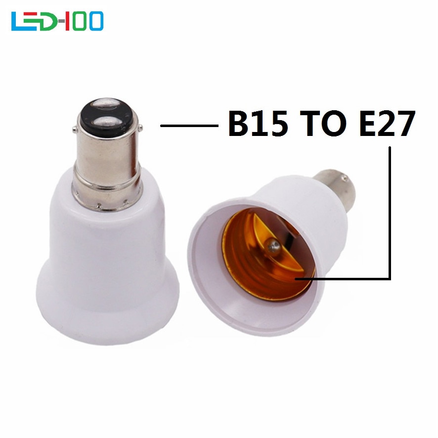 NEW BA15D TO E27 Adapter Conversion Socket High Quality Material Fireproof Material B15 TO E27 Socket Adapter Lamp Holder