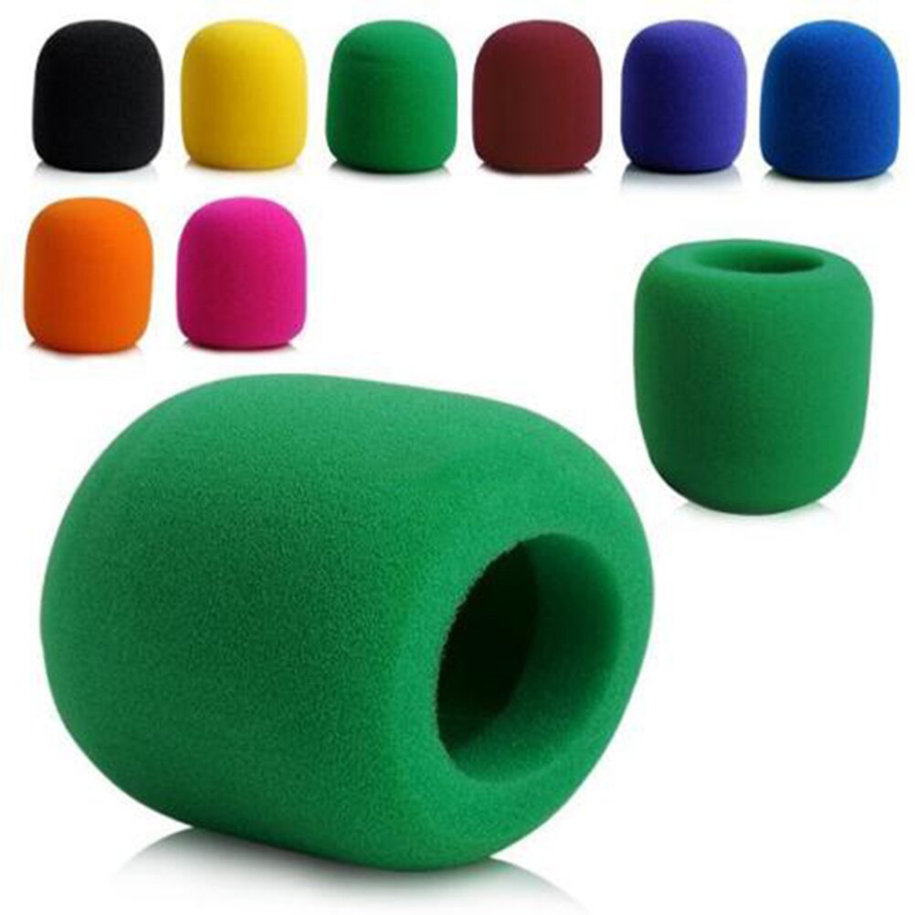 1pc DJ Stage Windshield Wind Shield Cover Thick Washable New 1Pcs Mix Colors Sponge Microphone Set Replacement Foam