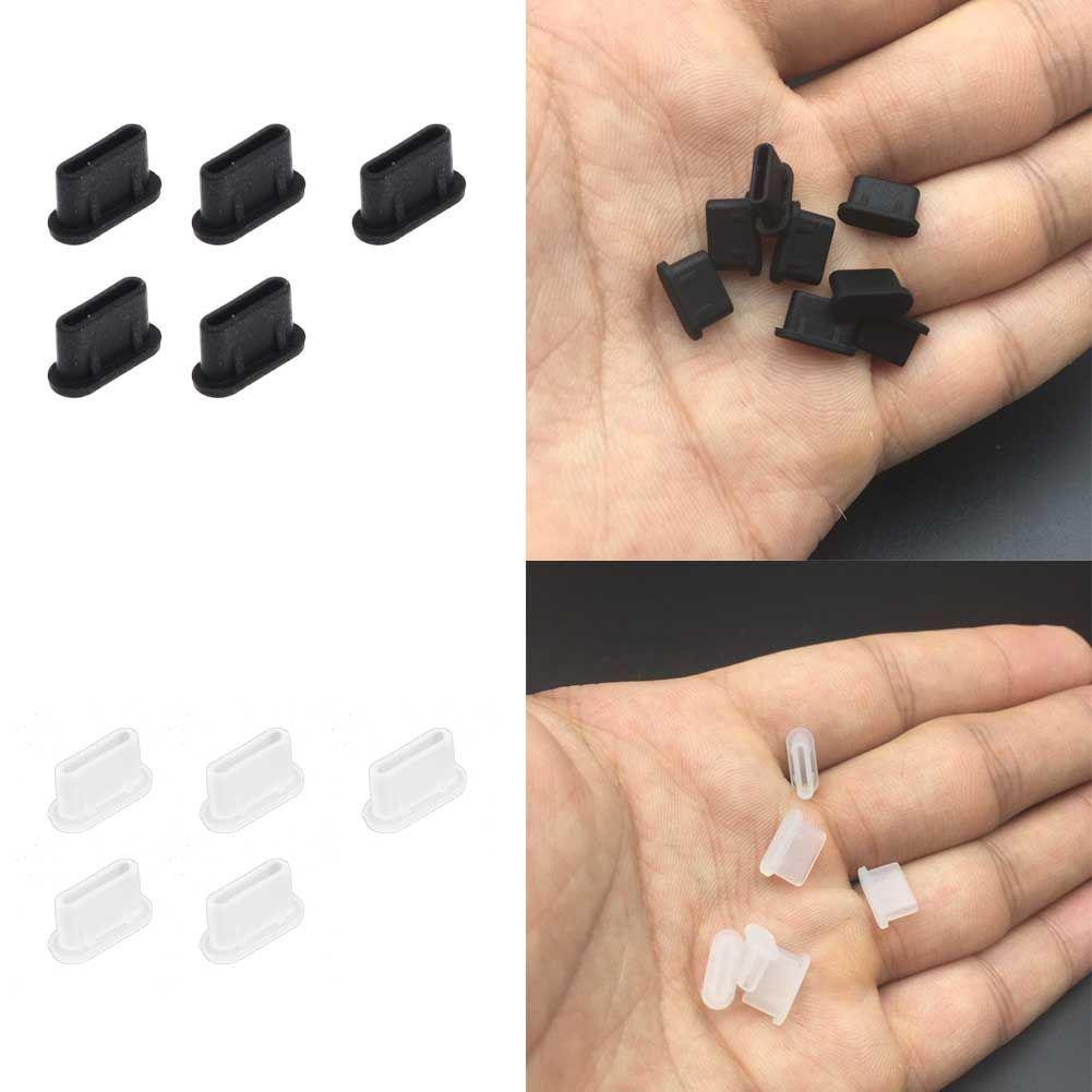 Type C Anti-Dust Plug 5Pcs Silicone Anti-Dust Type-C Tablet Phone Charger Interface Soft Plug Cover Type C Anti-Dust Plug 2020