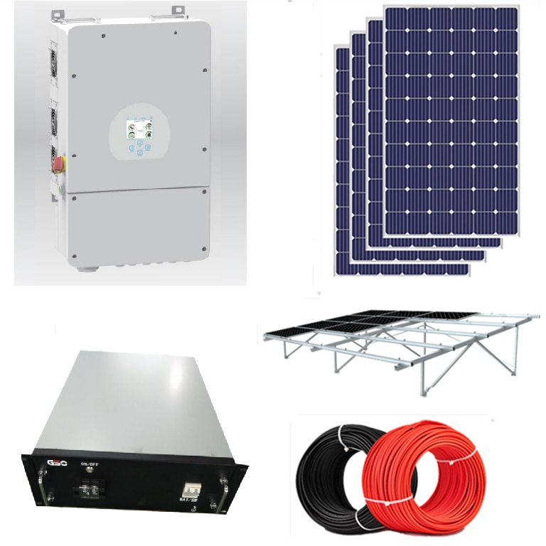 Wind solar hybrid solar power project 10KW 5KW 8KW solar panel kit 10000 watt hybrid Solar System price for home use