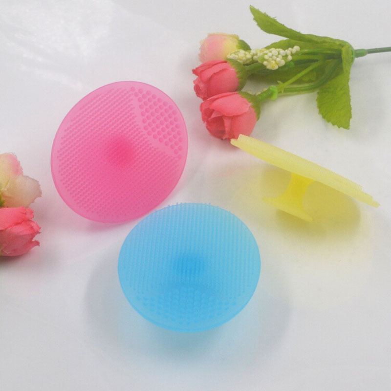 1pc SPA Skin Scrub Cleanser Tool Infant Baby Soft Silicone Wash Face Cleaning Pad Facial Exfoliating Brush