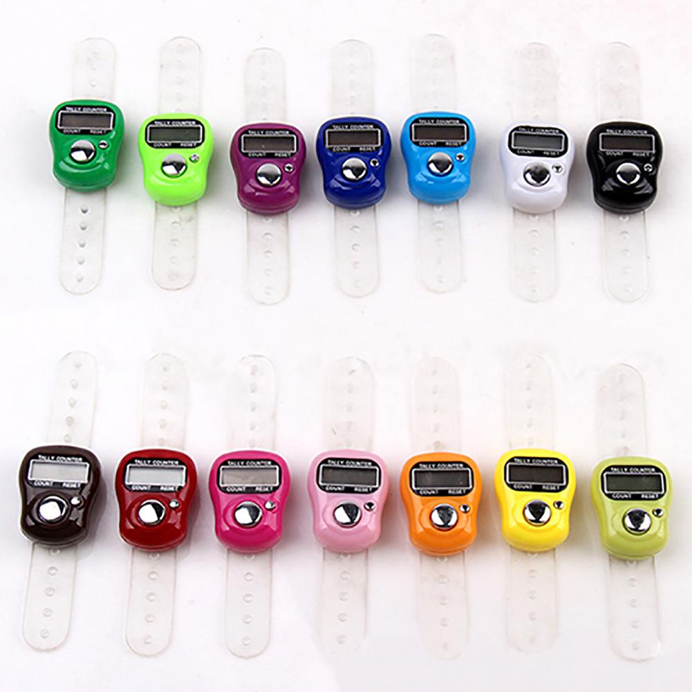Digital Counter Mini Durable Finger Ring Golf Digital Stitch Marker LCD Display Tally Counter 2020
