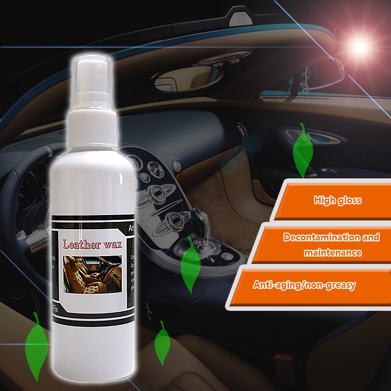 30ml Car Interior Restorer Wax Dashboard Leather Trim Seat Glossing Maintenance Dust Removal Washing Car Cleanning Tools