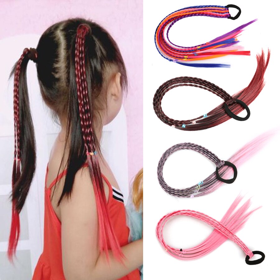 Kid Elastic Hair Band Braids Rubber Band Ponytails Hair Kids Hair Headband Girls Twist Braid Rope Headdress Child