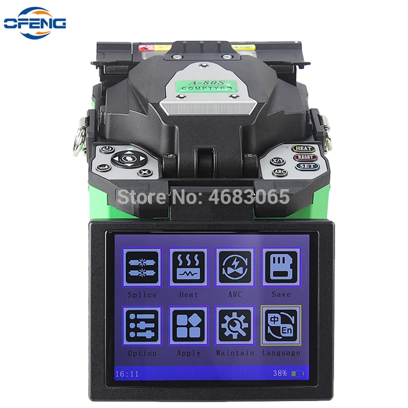 A-80S Green Automatic Intelligent Fusion Splicer Machine Fiber Optic Fusion Splicer Fiber Optic Splicing Machine