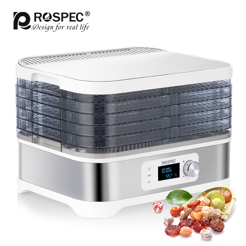 ROSPEC Household Food Dehydrator Fast Food Dryer Stainless Steel Drying Machine Electric Air Dryer Drying Fruit meat Fruit