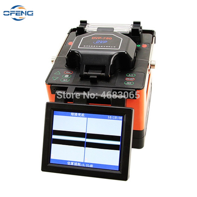 dvp 750 single fiber fusion splicer digital fusion splicer Optical fusion splicer，for FTTx FTTH Patch Cord with splice kit