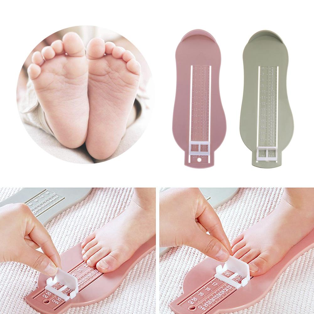 Adjustable Scale Shoe Size Foot Length Ruler Baby Feet Measuring Instrument Baby Foot Length and Record Growth Measuring Ruler