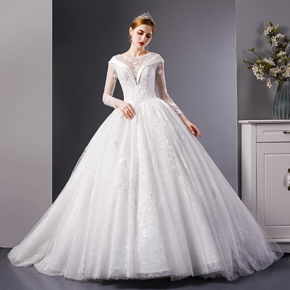 6059 wedding dress 2020 vestido de novia women robe de mariage sukienka na wesele princesa bruiloft vintage trajes sukienka