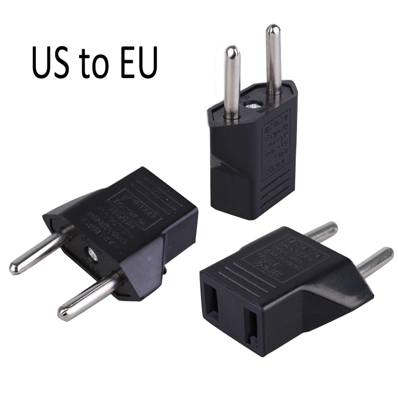 1PC USA US To EU Adapter Plug Travel Wall Electrical Power Charge Outlet Sockets Plug Socket Converter Lighting Accessories