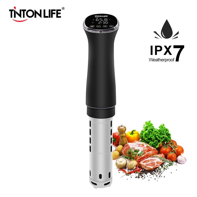 TINTON LIFE IPX7 Waterproof Sous Vide Food Slow Cooker 1200W Immersion Circulator with LCD Digital Accurate Control