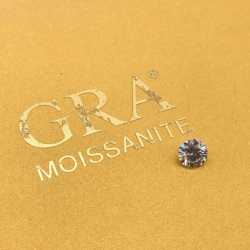 50pcs 6.5mm IJ Color moissanite 1.0ct Carat Round Brilliant Excellent Cut moissanite jewelry bracelet ring material