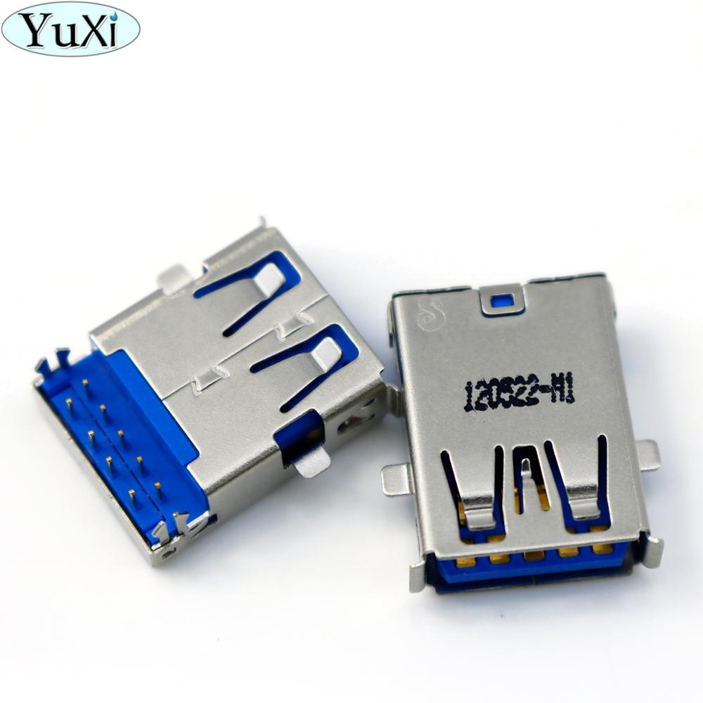 YuXi 1pcs 3.0 9pin USB jack socket port connector For notebook for ASUS N53 N53JG N53JF N53S SV SN J K53SV repair replacement