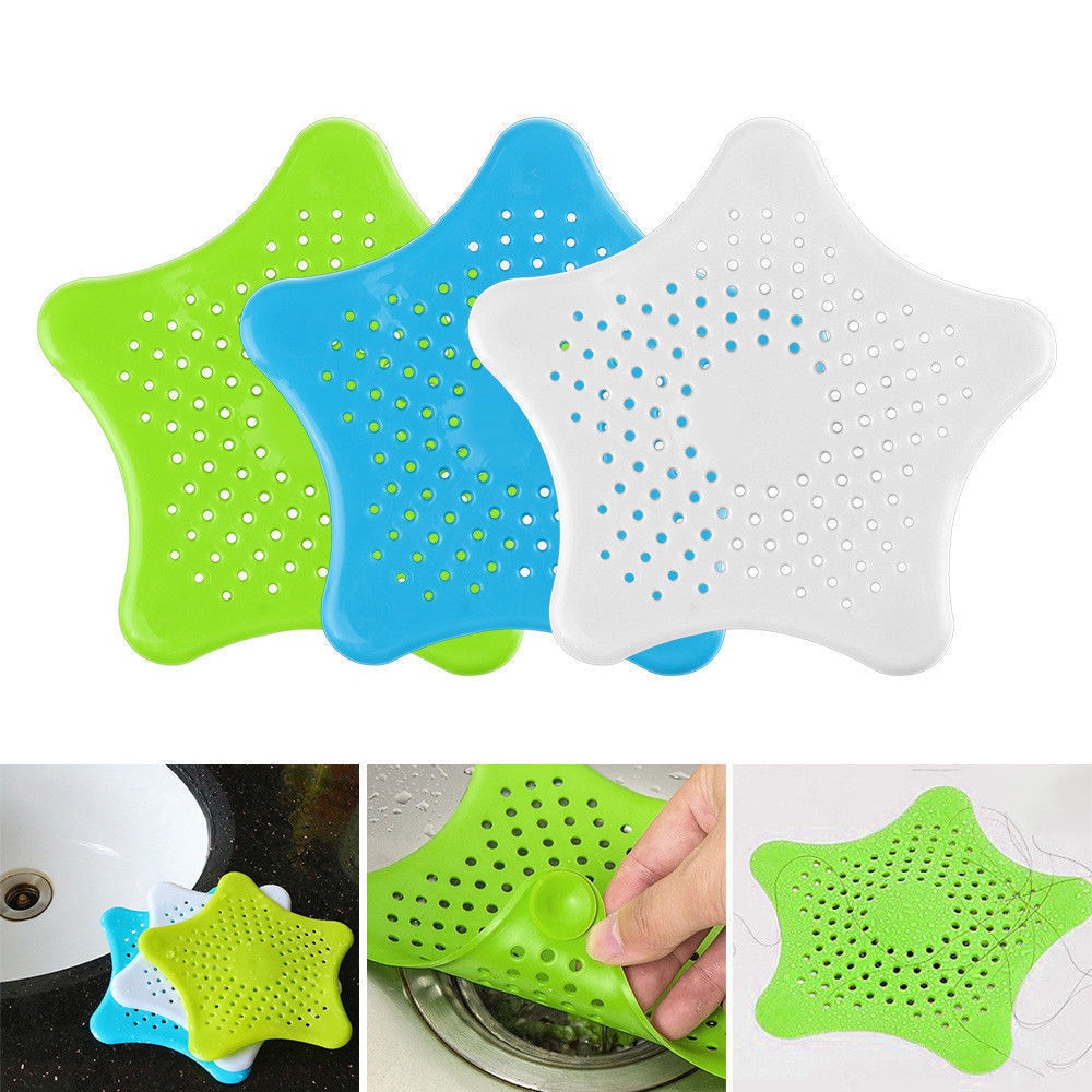 Star Bathroom Drain Hair Catcher Bath Stopper Plug Sink Strainer Filter Shower