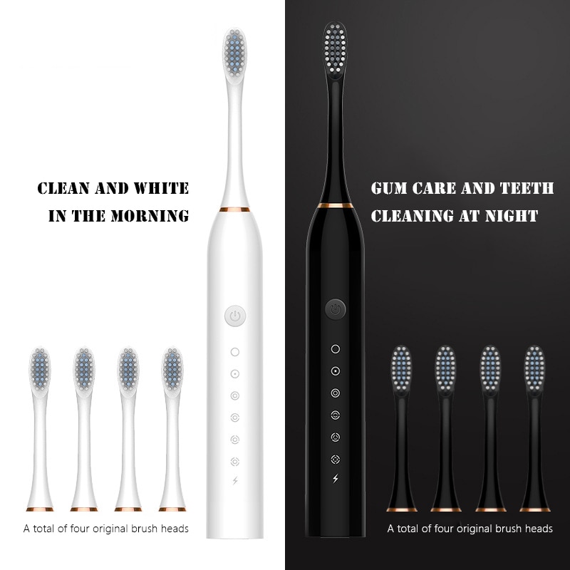 Acoustic Wave Electric Toothbrush Sonic Tooth Brush Ultrasonic Brush Teeth Whitening Teethbrush Children's & Adults Toothbrushs