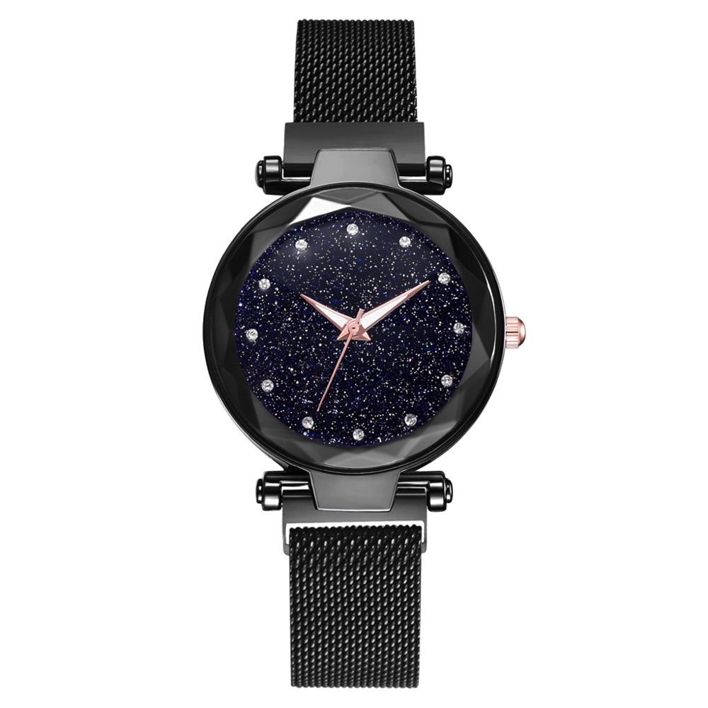 Ladies Magnetic Starry Sky Clock Luxury Women Watches Fashion Diamond Female Quartz Wristwatches Relogio Feminino Zegarek Damski