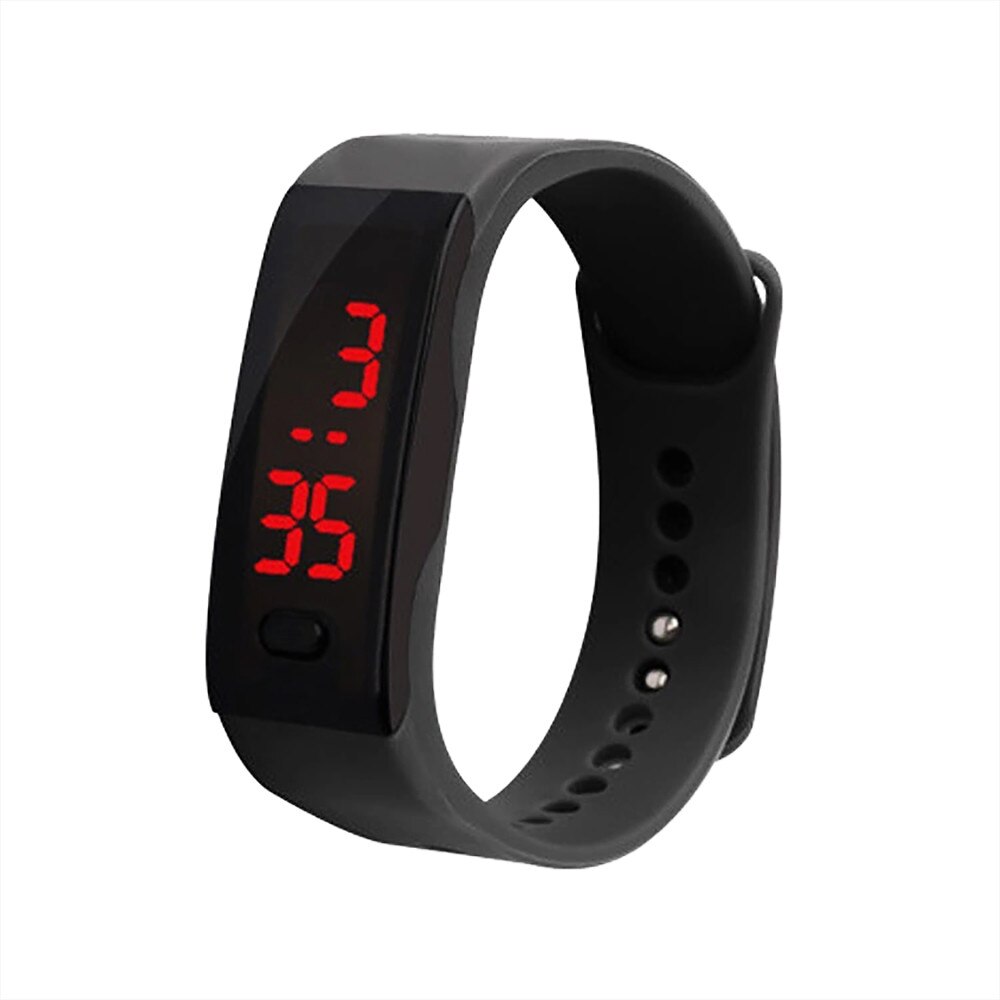 LED Digital Display Bracelet Watch Children's Students Silica Gel sport watch Electronic digital Watch gifts Men's wrist lumino/